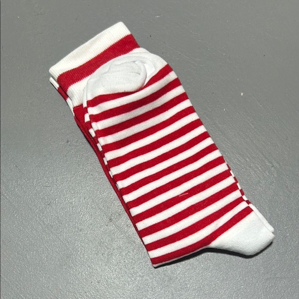 Red and White Socks